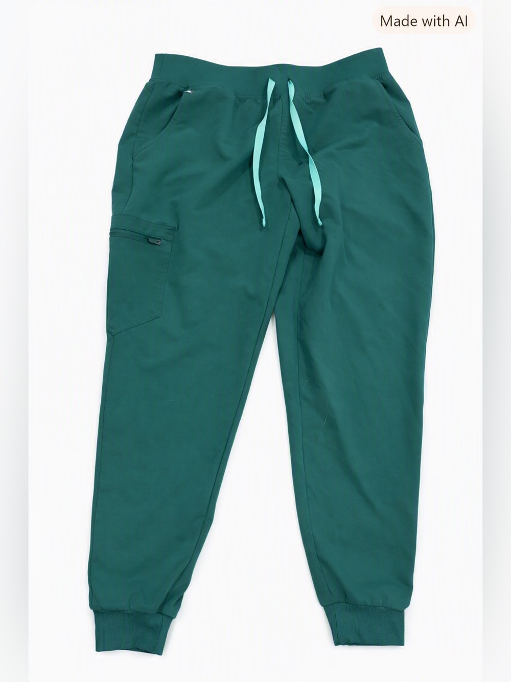 FIGS Zamora Jogger Scrub Pants Women’s Medium Hunter Green